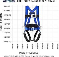 Vista 6 de Kit de protección contra caídas de arnés de seguridad con cordón de absorción de golpes, arneses de trabajo para techos, arnés de seguridad