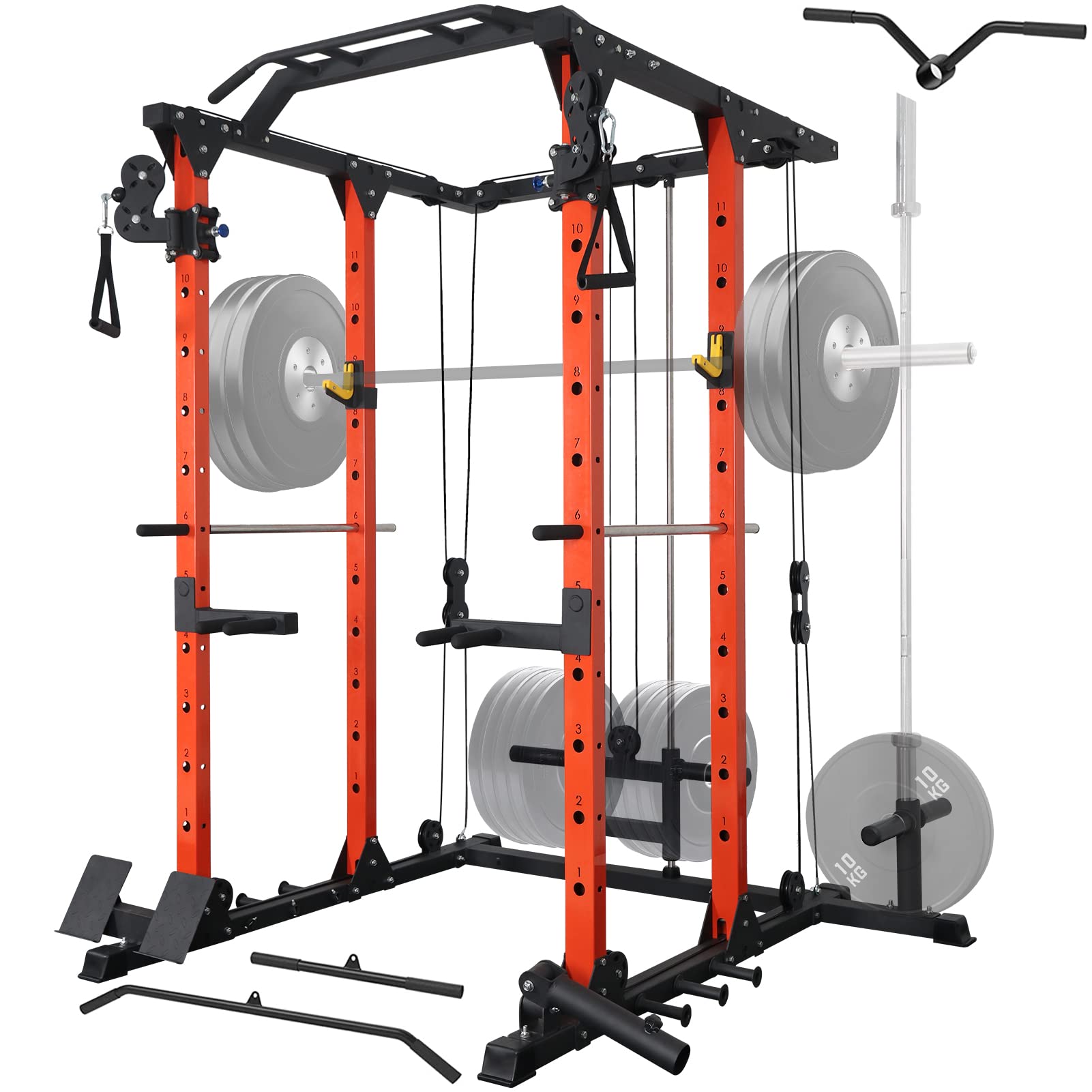 Buy ER KANG Power Cage, 1500LBS Weight Cage with Cable Crossover System