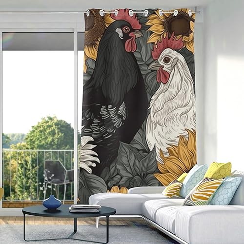 Miniatura 5 de Cortinas opacas para ventana de dormitorio y sala de estar, 84 pulgadas, divisores de habitación, cortinas de cocina, cortinas para ventanas