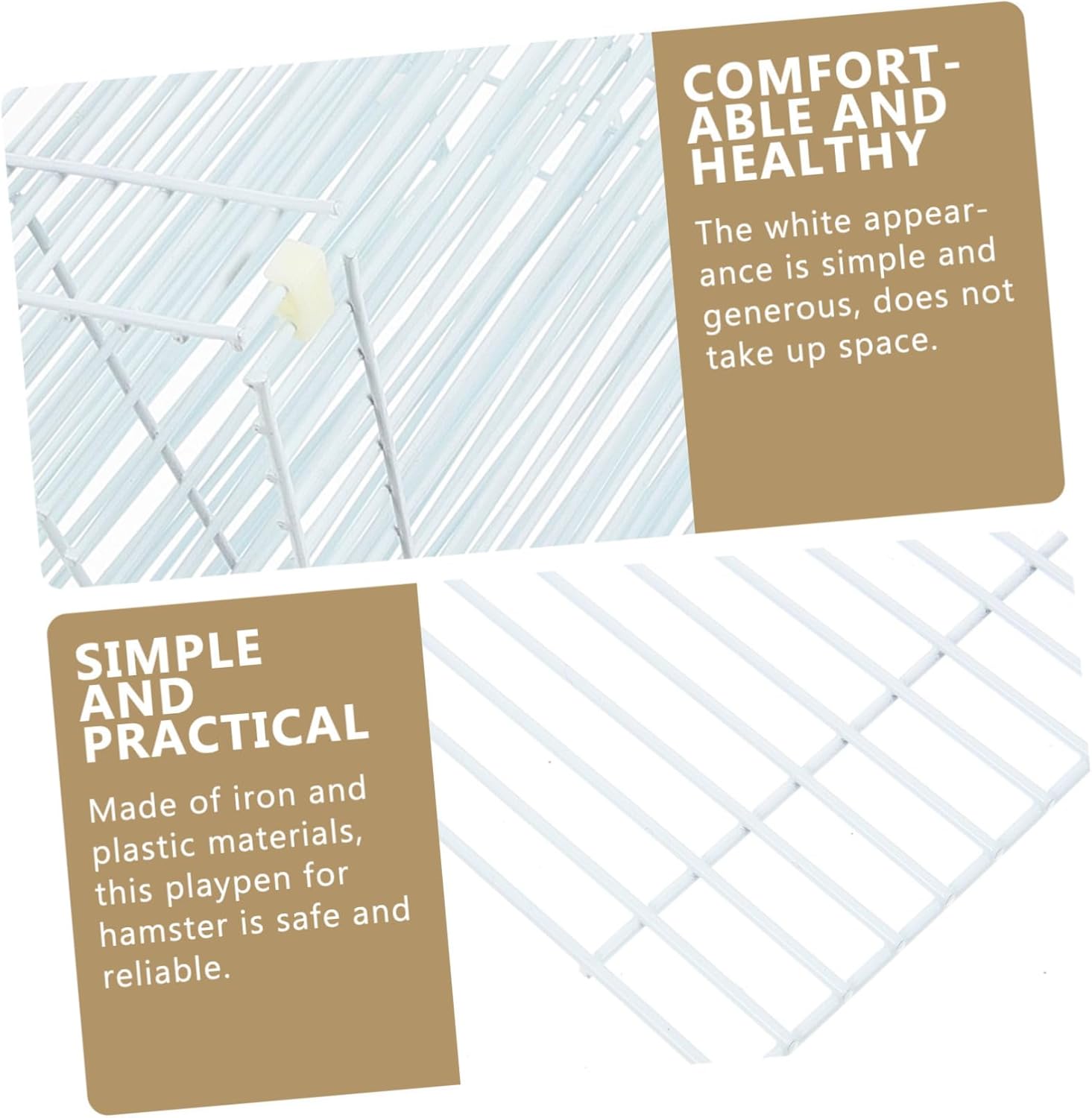 SUPVOX 1set Small Animal Playpen for Hamsters Guinea Pigs and Chinchillas Fence Panels for Indoor and Outdoor Use Safe and Spacious Training Area
