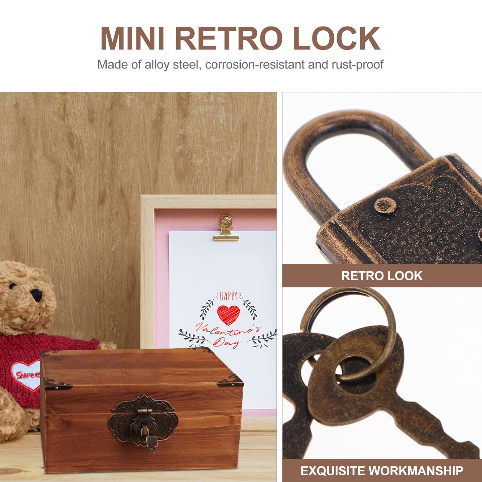 Vintage gepersonaliseerde liefdesslot hart hangslot hartvorm slot kopen? | Korting tot 6