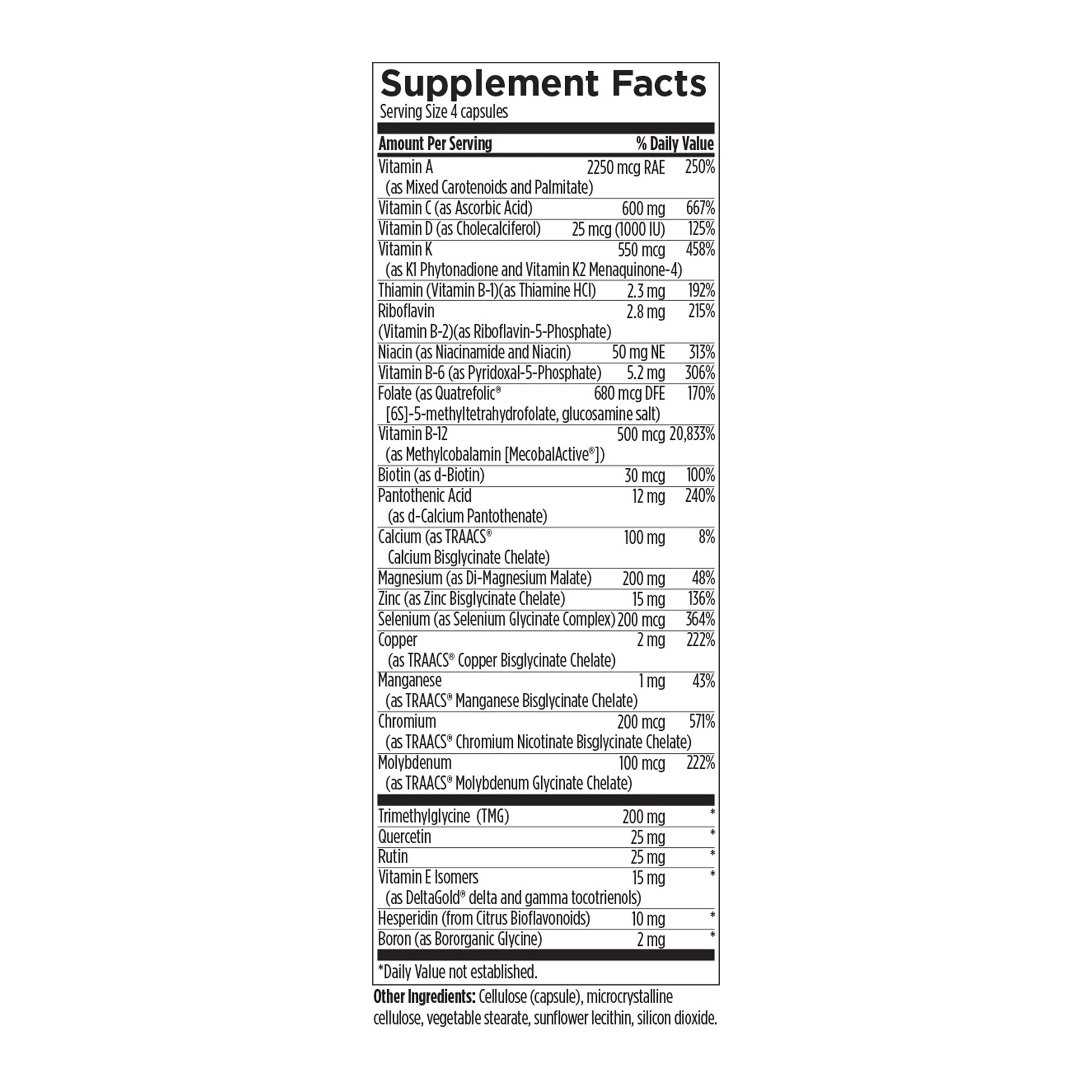 Designs for Health Complete Multi with Copper - Comprehensive Multi Vitamin + Mineral Supplement with Folate, 1000 IU Vitamin D, Immune Support Vitamins - Multivitamin with No Iron (120 Capsules) — Amazon image 6