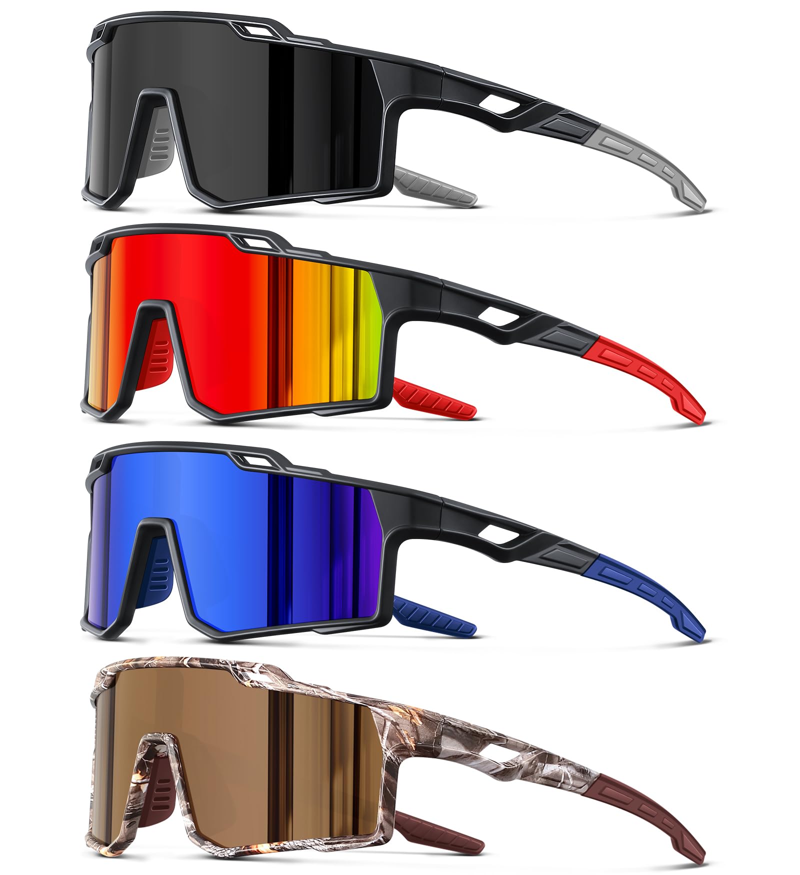 Polaryzacyjne sportowe okulary przeciwsłoneczne męskie jazda na rowerze jazda wędkarstwo ochrona przed promieniowaniem UV okulary przeciwsłoneczne lekkie duże oprawki gogle do roweru górskiego