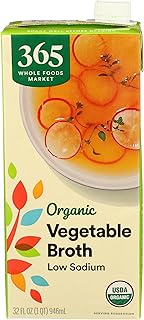 365 by Whole Foods Market, Organic Low Sodium Vegetable Broth, 32 Fl Oz