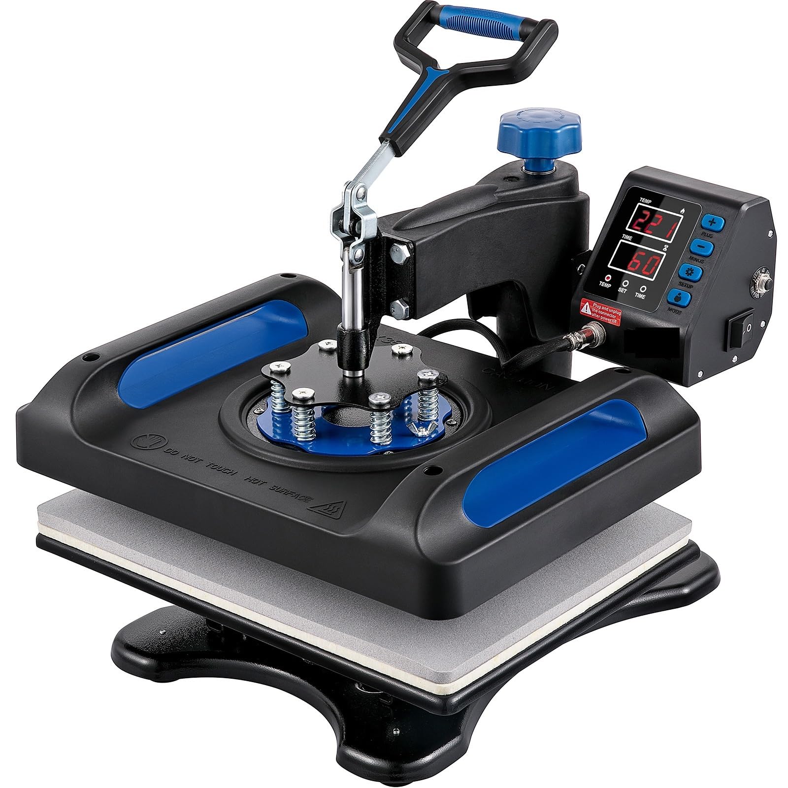 JVDDI Heat Press Machine Fast Heating 360 Swing Away Digital Sublimation T-shirt Transfer Printer(12x15 Inch)