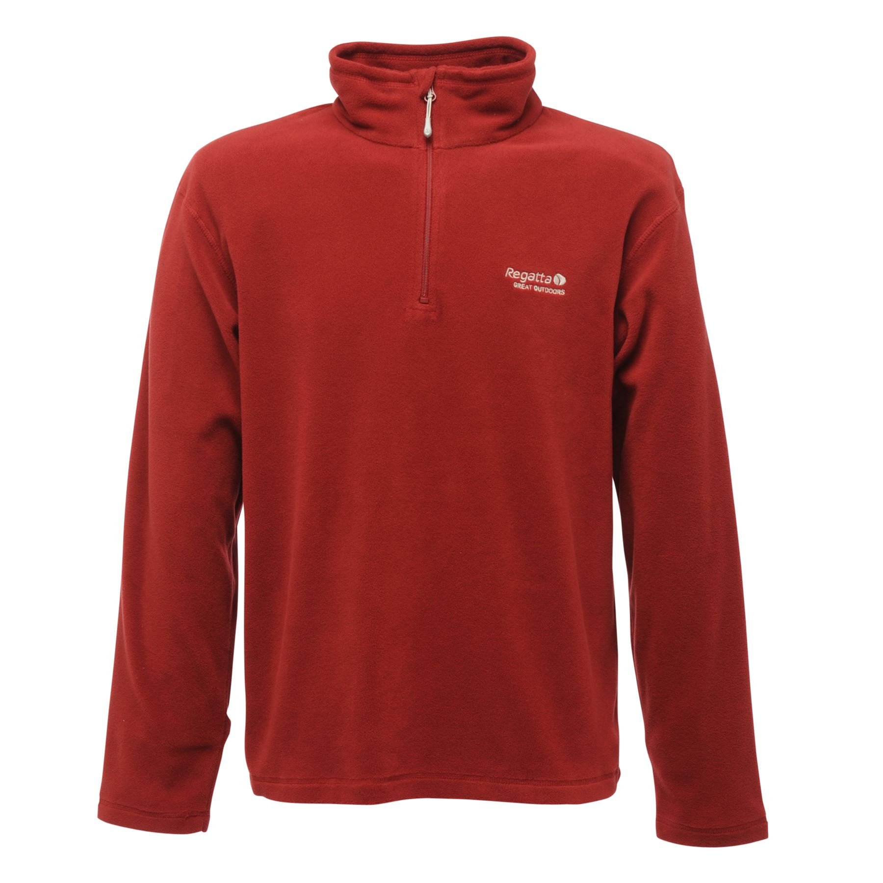 Regatta Great Outdoors Mens Thompson Half Zip Fleece Top (4XL) (Rhubarb Red)