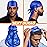 Silky Durags for Men Wave Pomade Strong Hold Easy Wash 360 Wave Training Hair Cream, Wave Butter Waves Grease for Men Promotes Layered Waves Silky Satin Durag Extra Long Tails Wave Brush Wave Cap Set