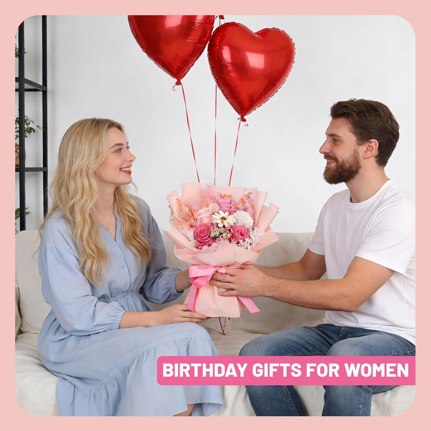 Birthday Gifts for Women Flowers for Delivery Forever Preserved Rose Flowers Fresh Bouquet Anniversary Mothers Day Gifts for Mom Grandma Wife Sister Friend Her