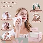 Disposable Face Towel Cloth Newest Thicker Large Size 10"X12" Towelettes Disposable for Washing Face Clean Skin Towels Facial Disposable Clean Towels
