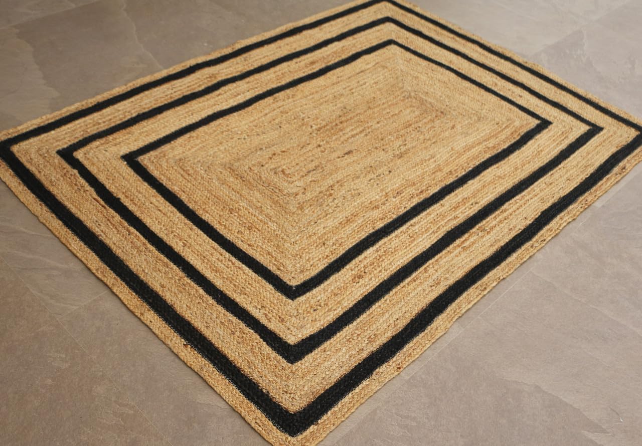 Ashford Handmade Natural Fiber Traditional Area Rug – Soft Texture, Durable Weave, Decorative Rug for Living Room & Bedroom