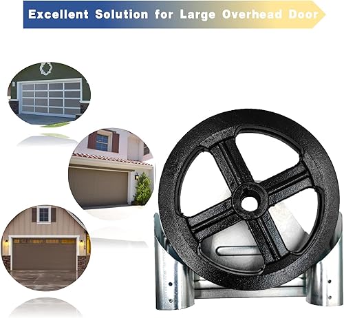 Miniatura 6 de LAJIAOZ Polipasto de cadena para puerta de garaje, accionamiento reducido 11, polipasto resistente de accionamiento directo 4000 para puertas