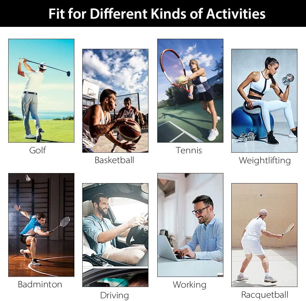 CAMBIVO 2 Pack Elbow Brace for Tendonitis, Tennis Elbow Compression Support Sleeve for Golfers Elbow Pain Relief, Arthritis, Bursitis, Workout, Weightlifting : Health & Household