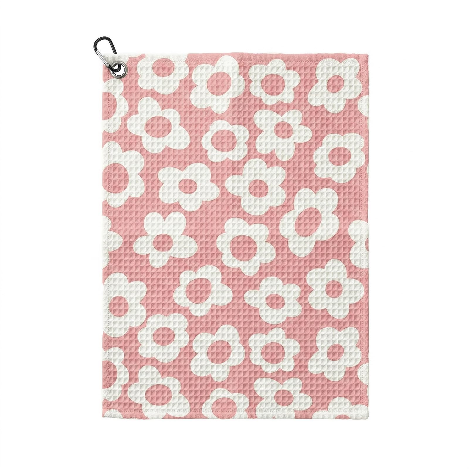 Golf Towel,Printed Golf Towels for Golf Bags with Clip,Golf Accessories Funny Golf Gifts for Men Golfers,Husband Boyfriend Dad,Birthday Gifts for Golf Fan-I Use This Towel to Clean My Balls (Pink#2)
