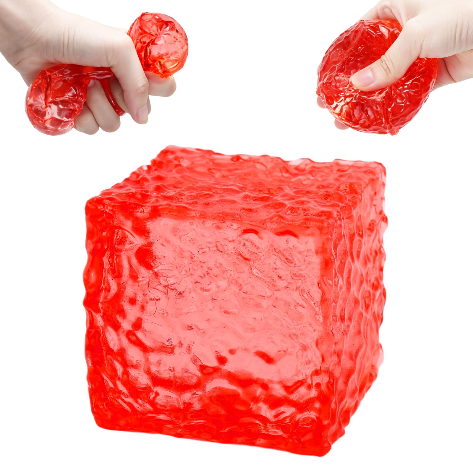 Honeycomb Ice Cube Squishy Fidget Toy, Slow Rising Sensory Stress Ball — image 1