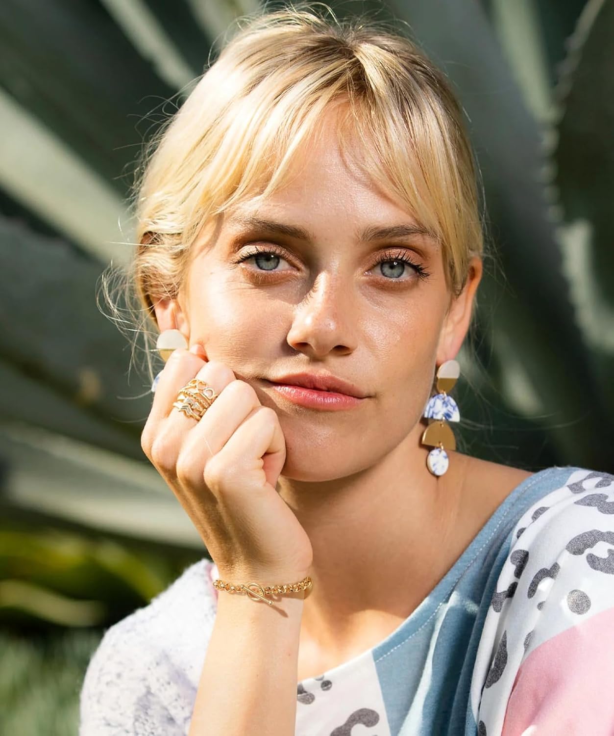 SOFYBJA 18k Gold Plated Personalized Chunky Cuban Oval Link Chain Bracelets for Men Toggle Rope Bracelet Jewelry for Women - Image 3