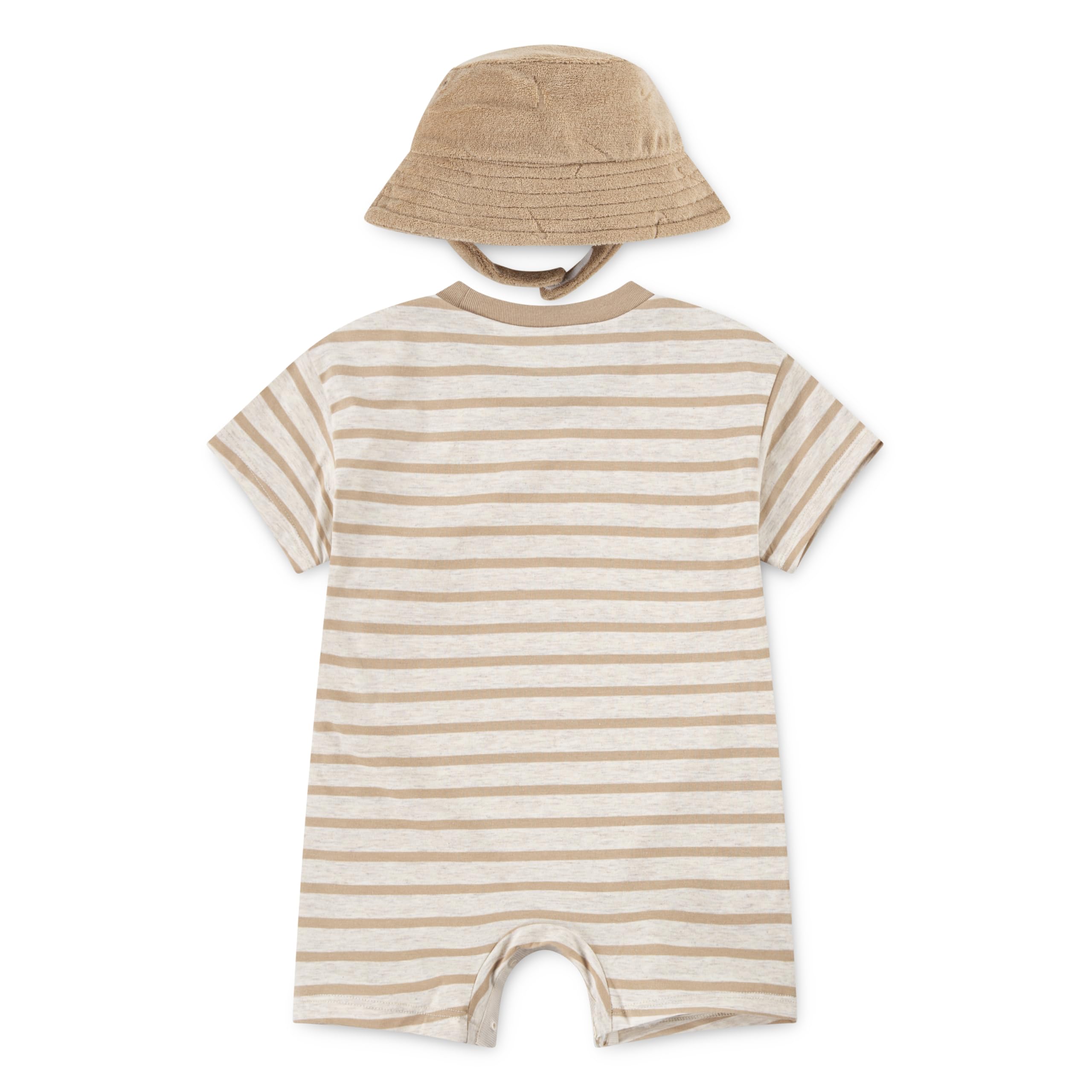 Set di 2 pagliaccetti a maniche corte e cappello a campana