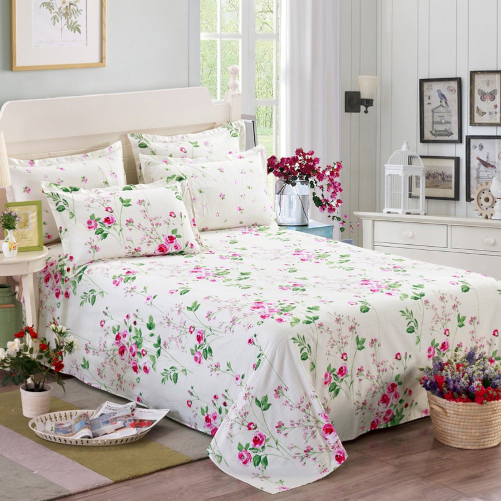 Drap en coton double grand format pour éviter les lits découverts