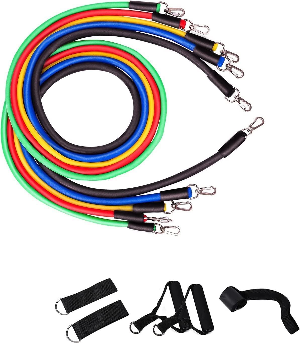 CristaVista Resistance Bands Set for Exercise, Stretching, and Workout Toning Tube Kit with Foam Handles, Door Anchor, Ankle Strap, and Carrying Bag for Men, Women-11pcs/Set (B0BWF9D5QS) Amazon Price History, Amazon Price Tracker