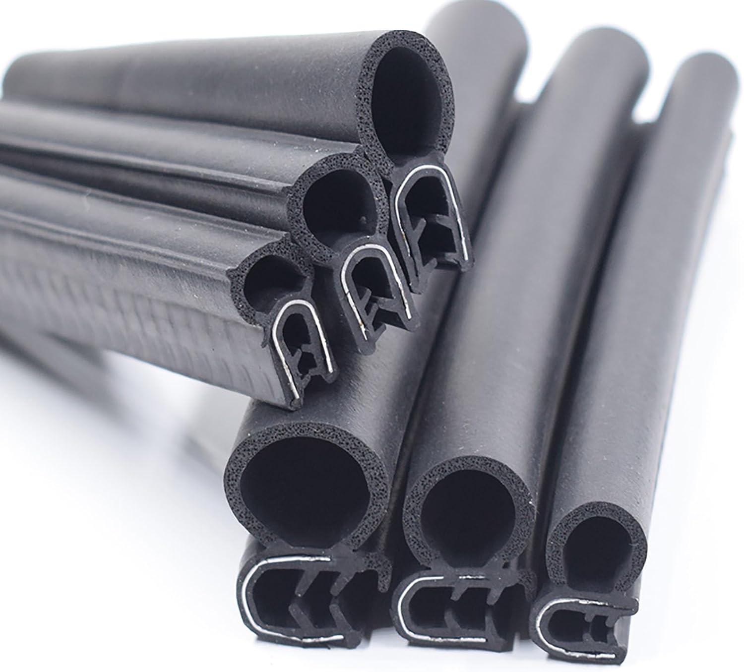 Rubber Guard Seal Strip,Edge Protector,U Rubber Seal Strip 3.28FT Black Car Door Rubber Seal Strip with Top Bubble for Cars Boats Home Applications,Car Weather Striping,Height x Width,32x18mm (Size :