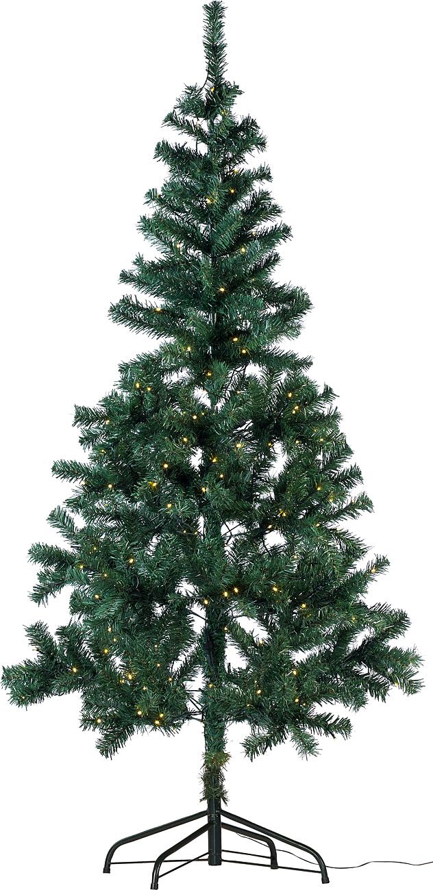 infactory Árbol de Navidad Artificial, 180 cm, 240 Leds