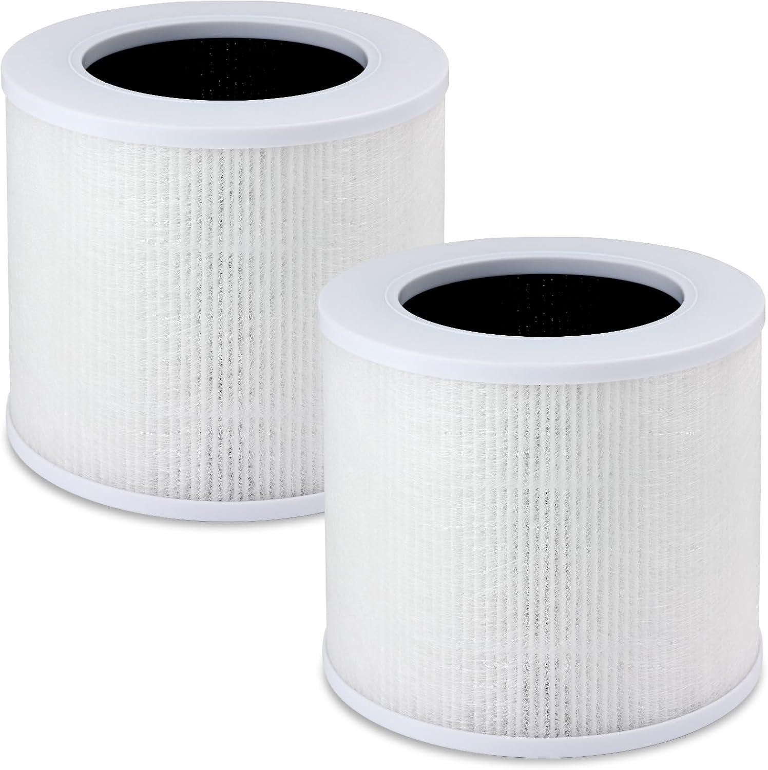 2 Pack Core 300 Replacement Filter Compatible with LEVOIT Core 300, Core 300S/300-P and Core P350 Air Purifier, High-Efficiency 3-in-1 True H13 HEPA Activated Carbon Filter Core 300-RF (White)