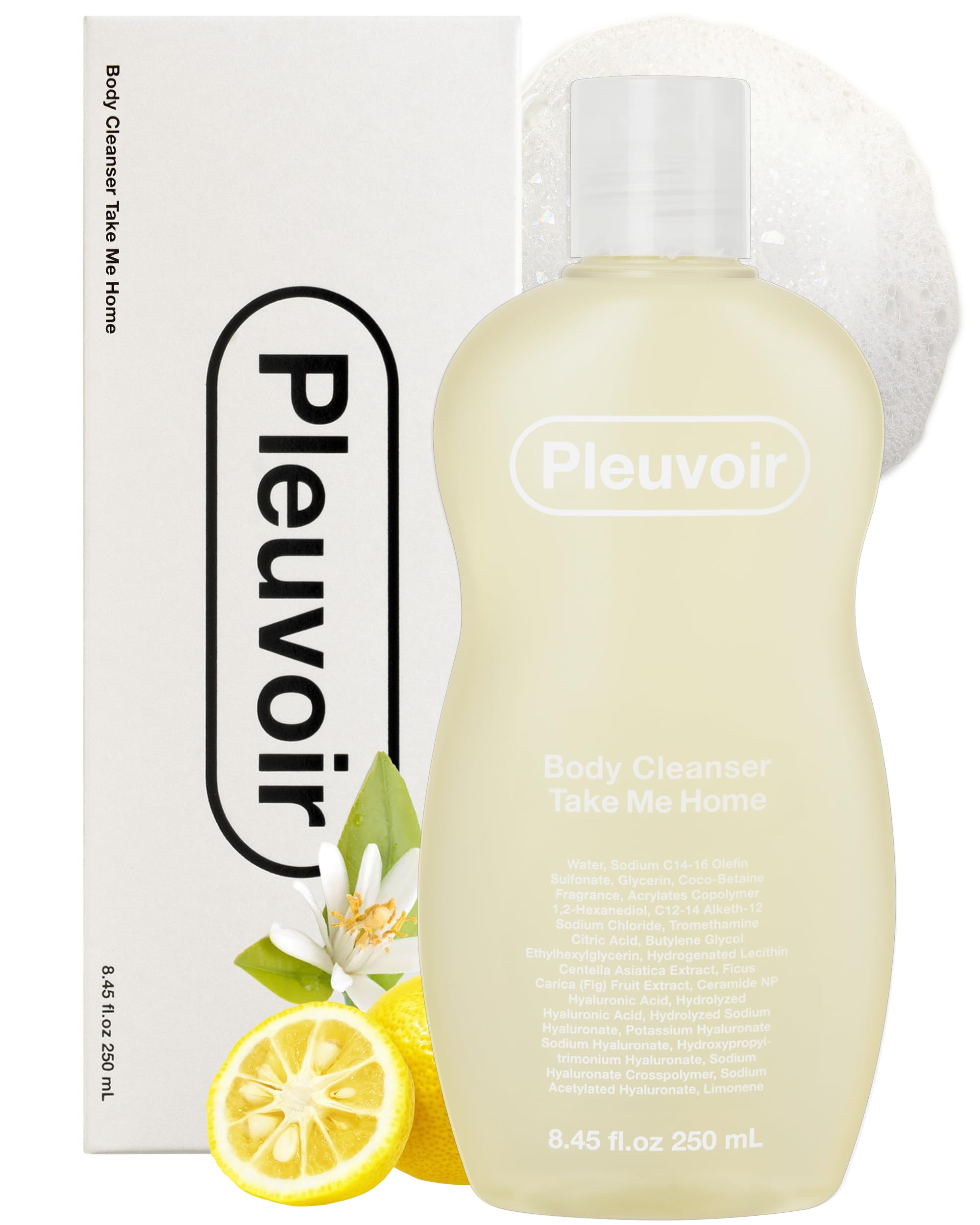 Pleuvoir Body Cleanser Take Me Home - Perfume Body Wash - Yuzu Neroli Citrus Floral Scent - Rich