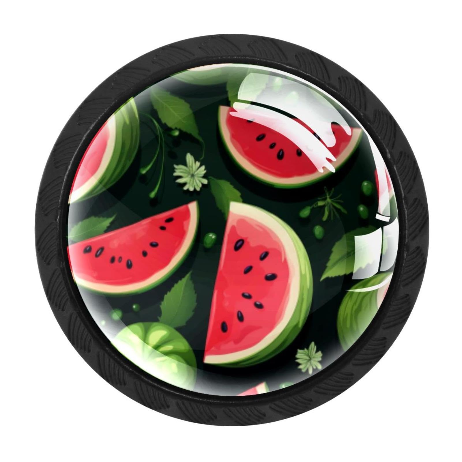 Chenzzzz Multicolored 08 4 Pack Black Watermelon Cabinet Pulls Kitchen Cabinet Handles Ideal For Cabinet,Drawer,Cupboard And Wardrobe