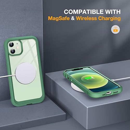 Miniatura 401 de Miracase Glass Series - Funda para iPhone 11 de 6.1 pulgadas, funda resistente de cuerpo completo mejorado con protector de pantalla de vidrio Negro