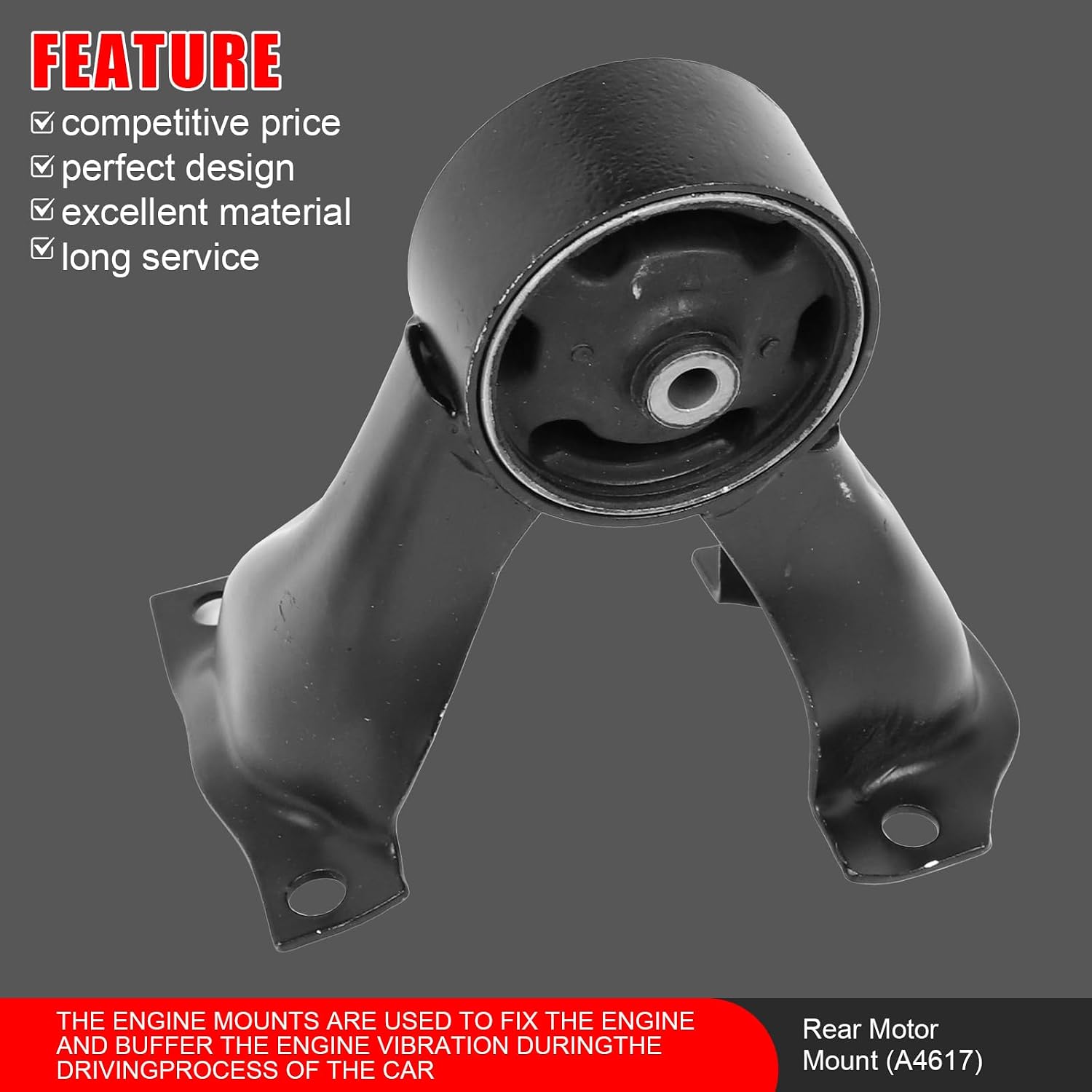 4Pcs Engine Motor & Transmission Mount Compatible with 2004 2005 2006 Mitsubishi Lancer Ralliart 2.4L Auto, Replace# A4640 A4642 A4617 A4646