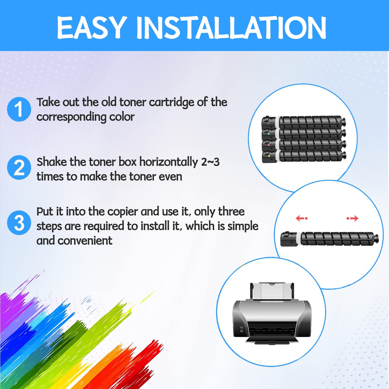 Compatible for Canon NPG-67 Toner Cartridge Replacement for Canon