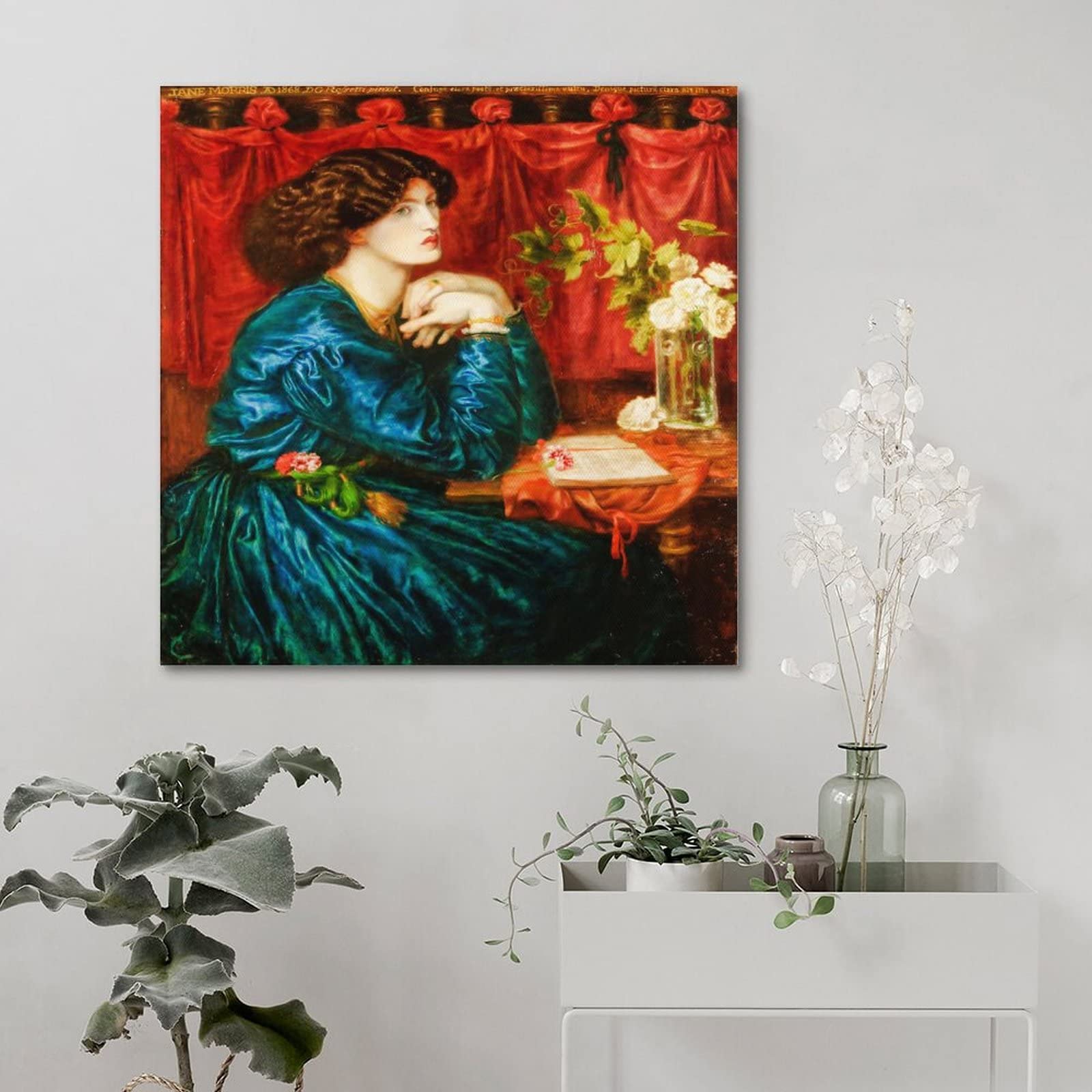 rossetti blue silk dress Amazon.com: Dante Gabriel Rossetti Poster Jane Morris (The Blue Silk Dress) Wall Art Picture Painting Poster Canvas Print Posters Artworks Bedroom Living Room Decor 12x18inch(30x45cm): Posters & Prints
