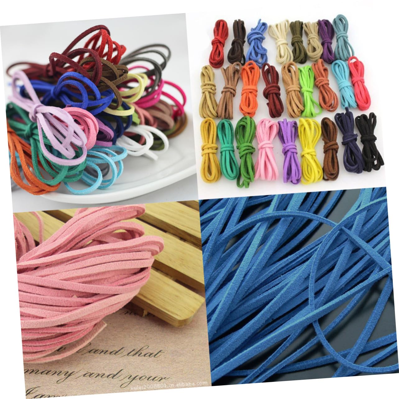 Housoutil 20pcs Faux Suede Cord Pink Faux Leather Cord Faux Leather Rope Faux Suede Cord