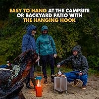 Vista 4 de UCO Original Candle Lantern Kit – Aluminum Camping Lantern with 2 Emergency Candles, Light Reflector & Cocoon Case – Windproof Survival Lantern for