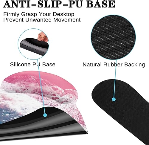 Miniatura 6 de Juego de alfombrillas para teclado y mouse 4 en 1, alfombrilla grande para mouse + reposamuñecas para teclado, reposamuñecas para mouse, juego de