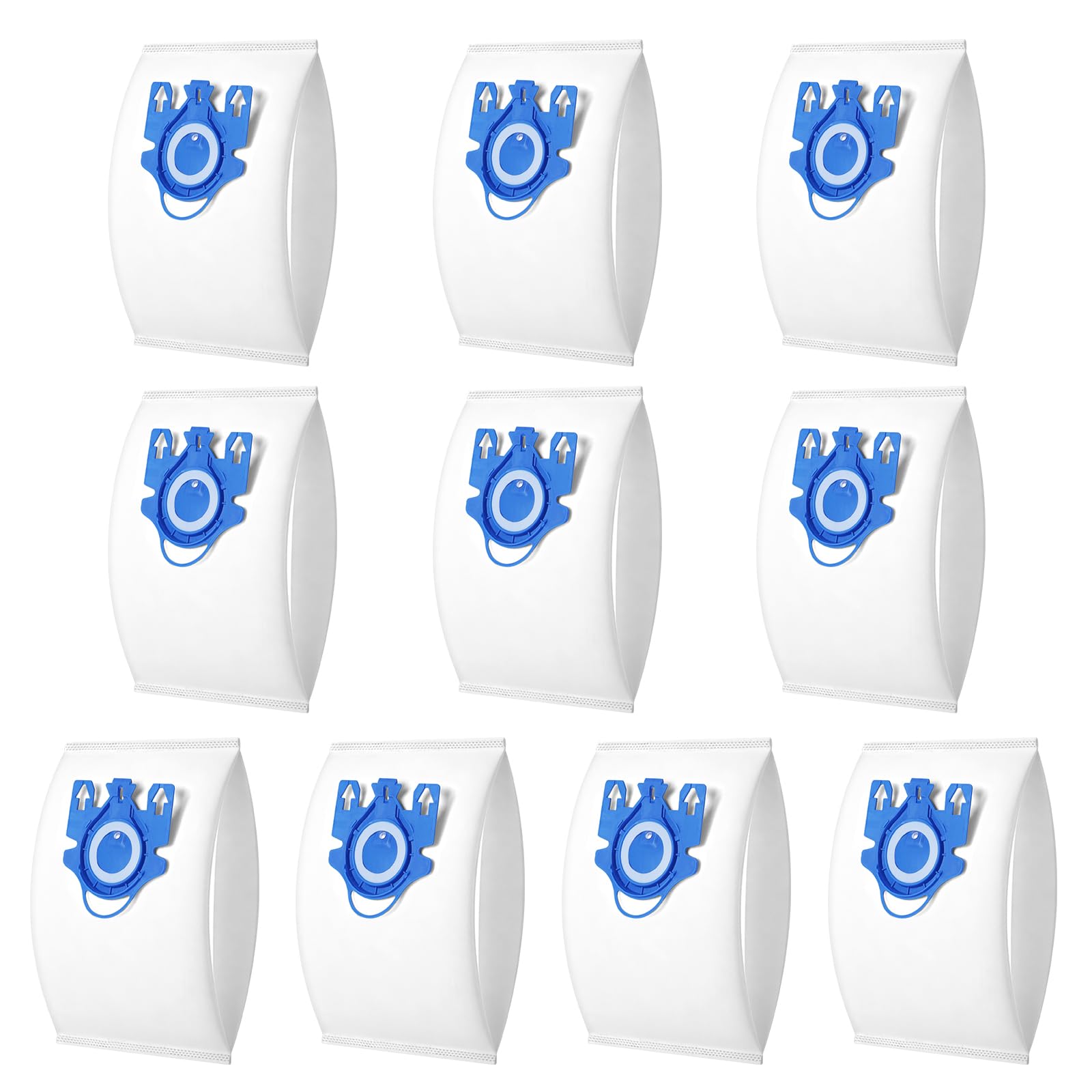 Vicloon 10 Pack Dust Bags for Miele GN FJM Series Vacuum Cleaners, Vacuum Cleaner Bags Replacement for Miele Classic C1, Complete C2 C3, S2 S5 S8 S400 with 4 Motor Filters & 4 AirClean Filters