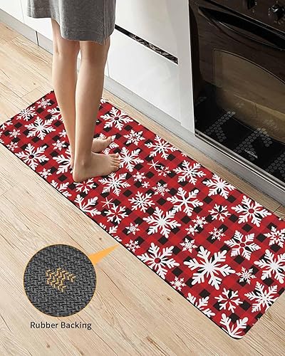 Miniatura 4 de Tapete de baño de copos de nieve de Navidad para bañera, antideslizante, de secado rápido y absorbente, tierra de diatomeas, fregadero de ducha,