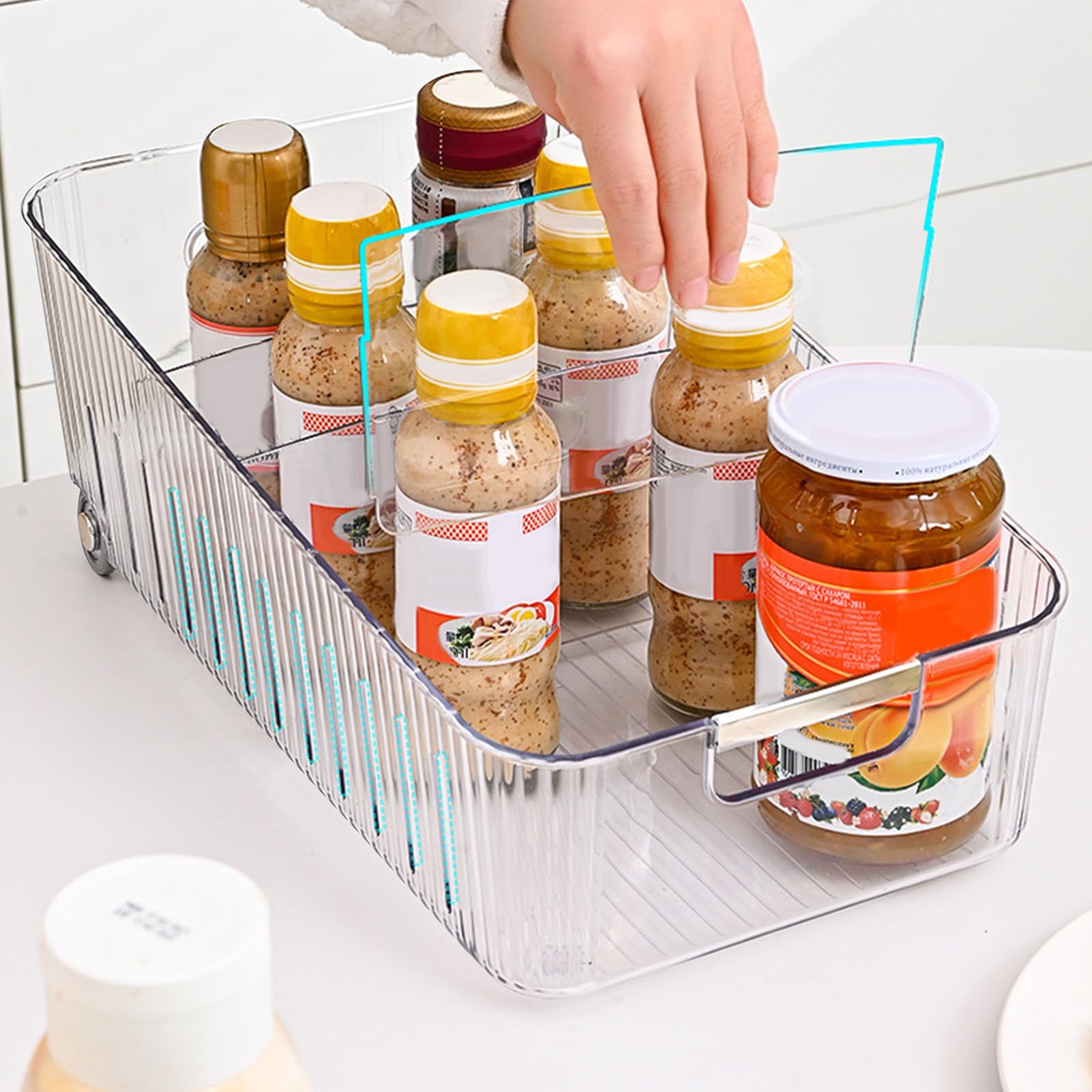 Transparente Speisekammer-Ordnungsboxen Verstellbare | Kühlschrank-Ordnungssysteme und Aufbewahrung Lebensmittelbehälter Zur Kühlschrankorganisation Für Fleisch Eier Weihn