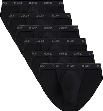 ATLANTIC UNDERWEAR 3er / 6er Pack Herren Tanga Slips Modern geschnittene Herren Unterhosen aus weicher atmungsaktiver Baumwolle Perfekter Sitz