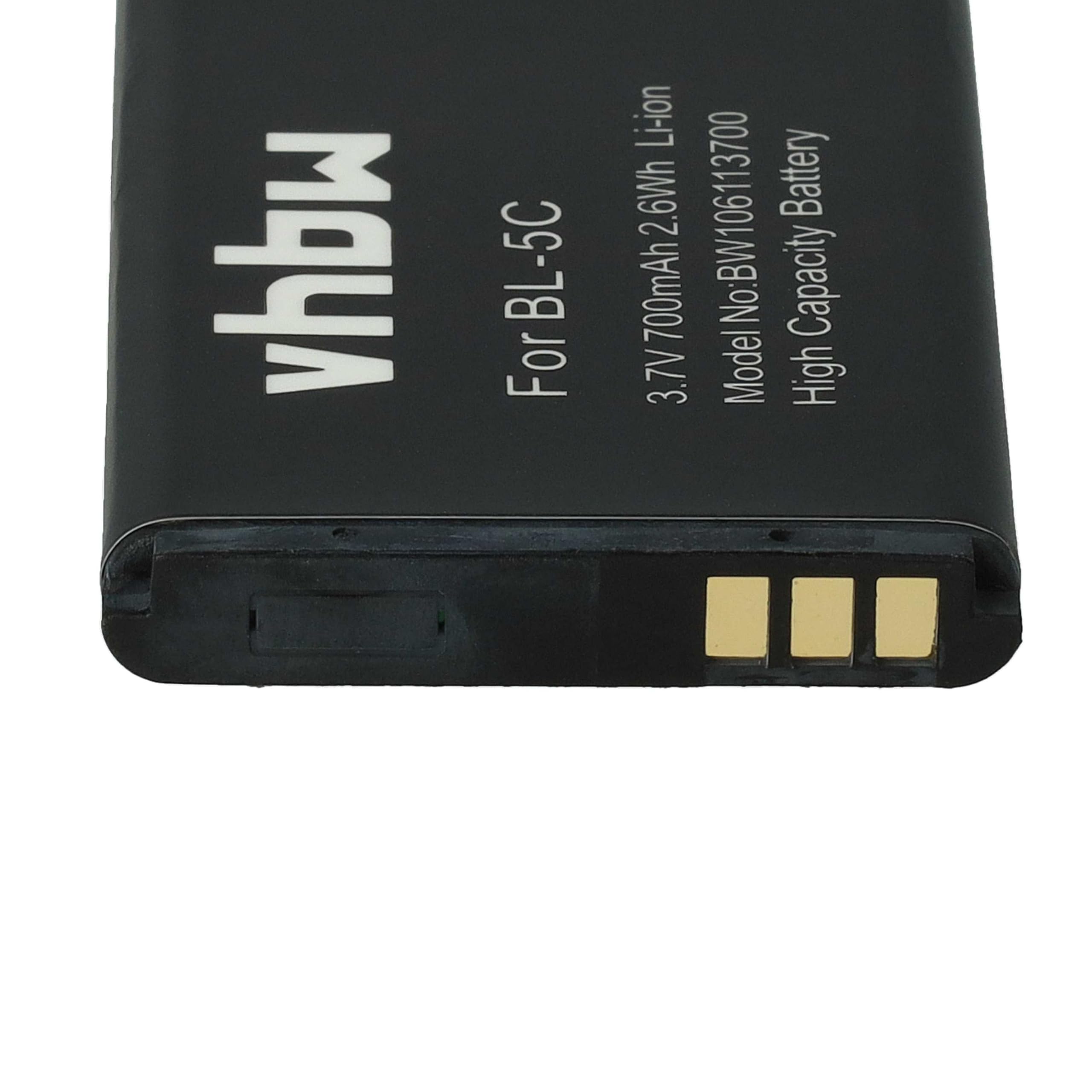 vhbw Ersatz für Nokia V3760T für Smartphone-Akku Li-Ion 2700 mAh (3,8 V