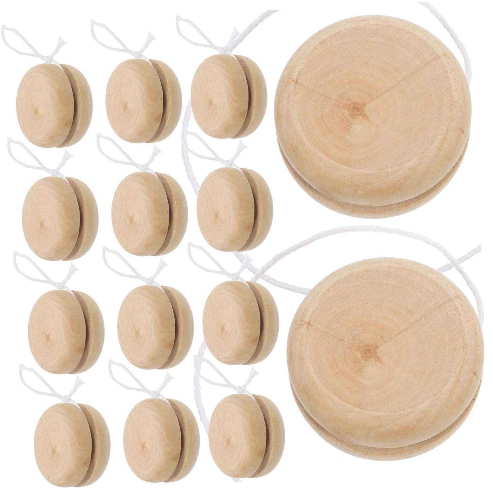 Yo-yo DIY en Bois pour Jouet Garçon Filles 15 Pièces Petit