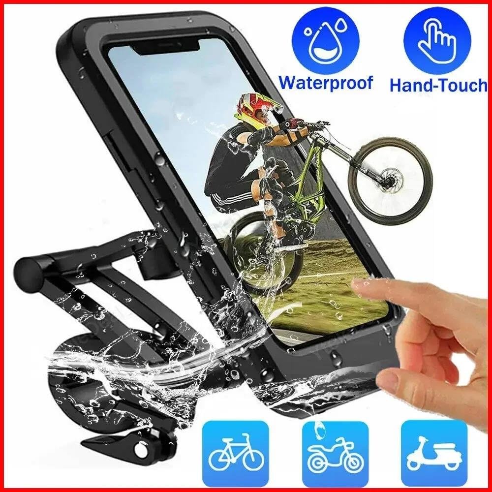 Supporto Telefono Moto Bici 360 Gradi 6.7 Pollici Custodia Impermeabile Smartphone