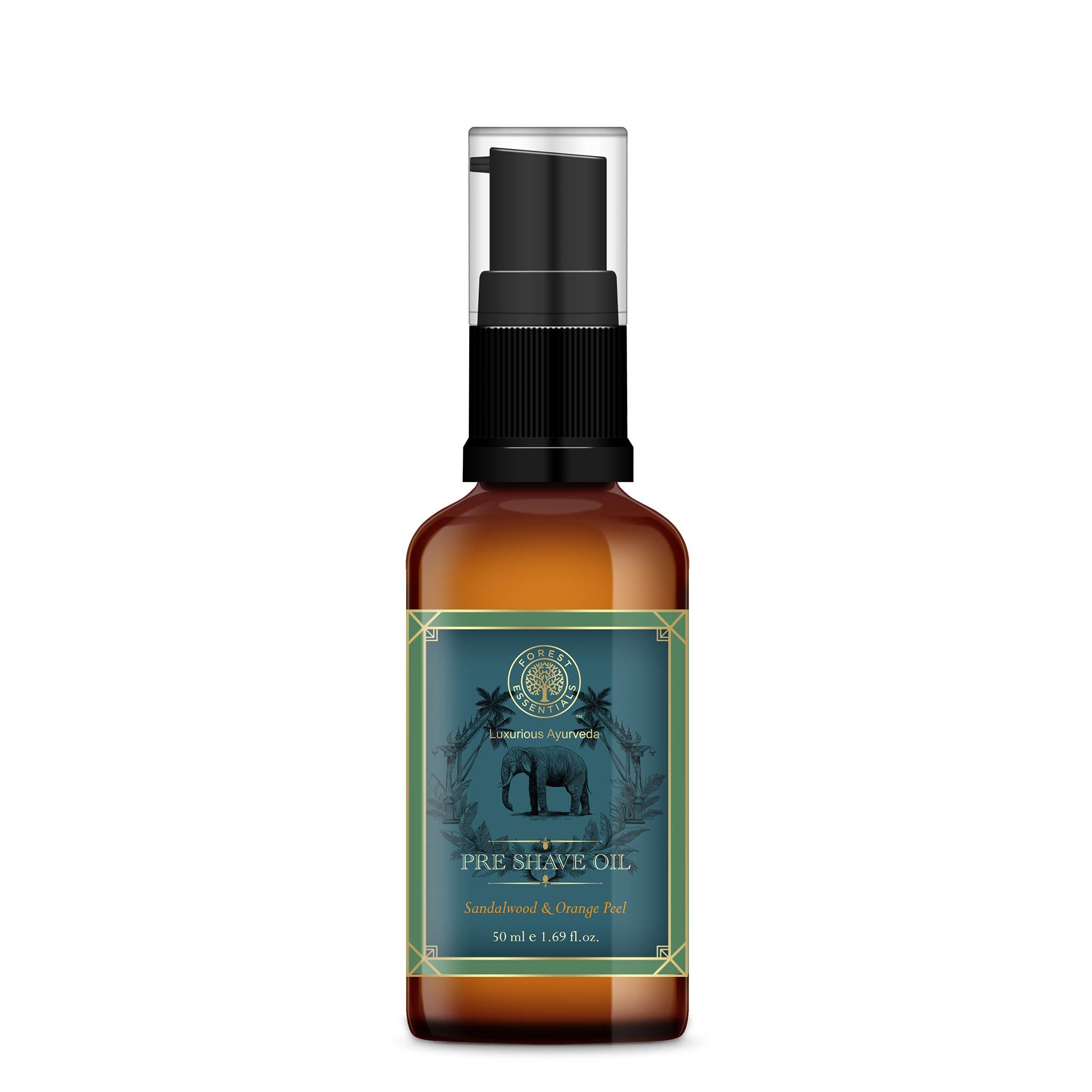 Forest Essentials Pre Shave Oil Peel, Sandalwood and Orange, 50ml