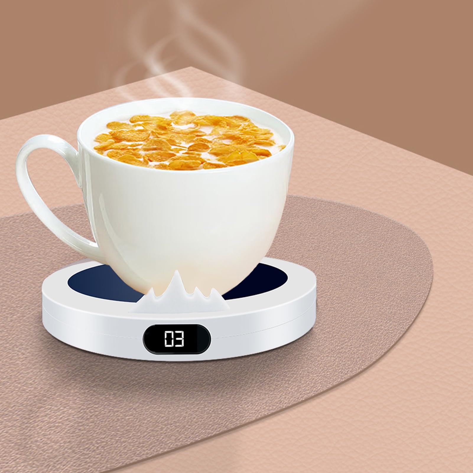 Scaldabagni - Riscaldatore per tè con 3 impostazioni di temperatura, collegamento diretto con spegnimento automatico per tazza, casa, ufficio, viaggi e pausa pranzo
