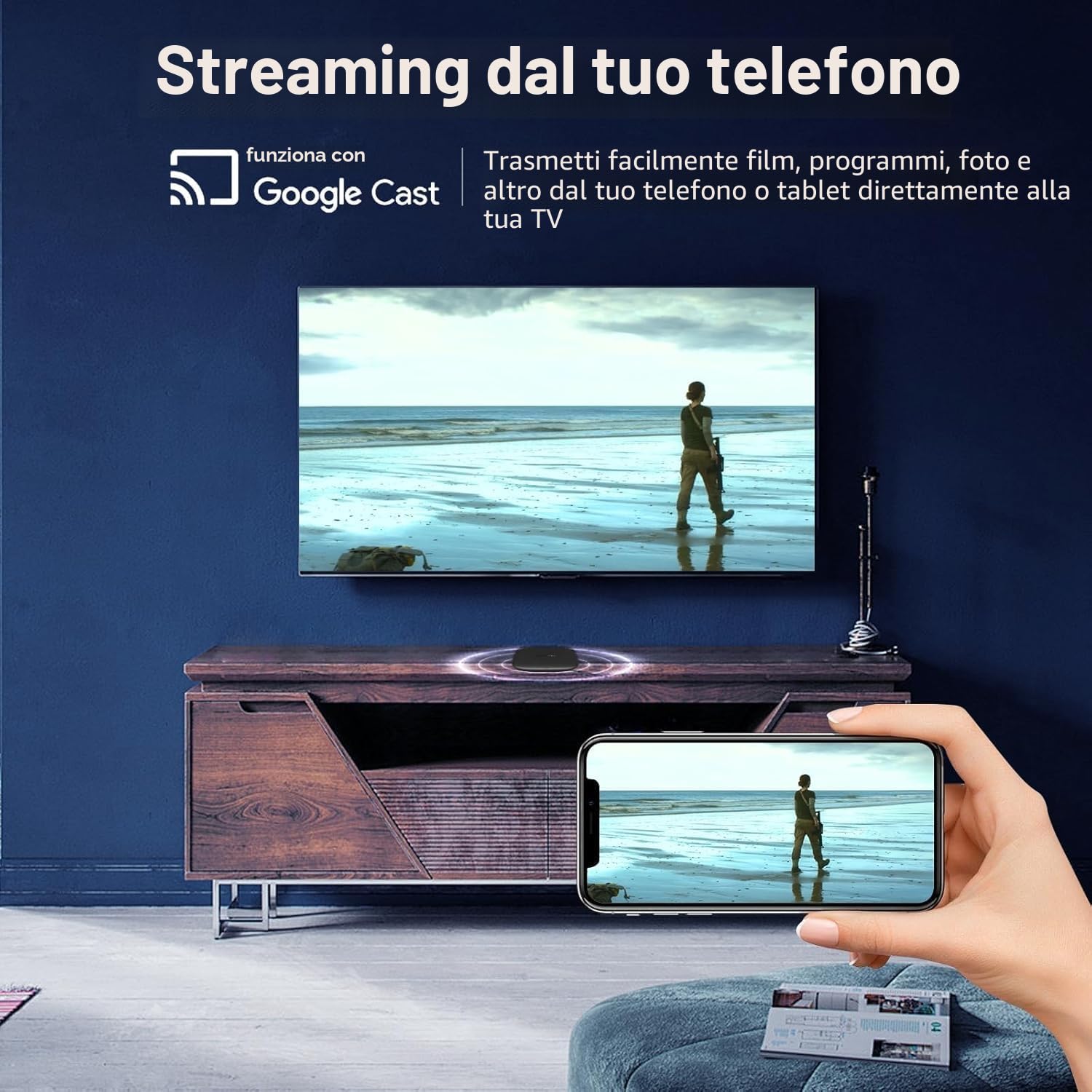 Xiaomi TV Box S 3rd Gen, 4K Ultra HD con Dolby Vision, 32 GB di archiviazione, WiFi 6, Google TV, colore nero