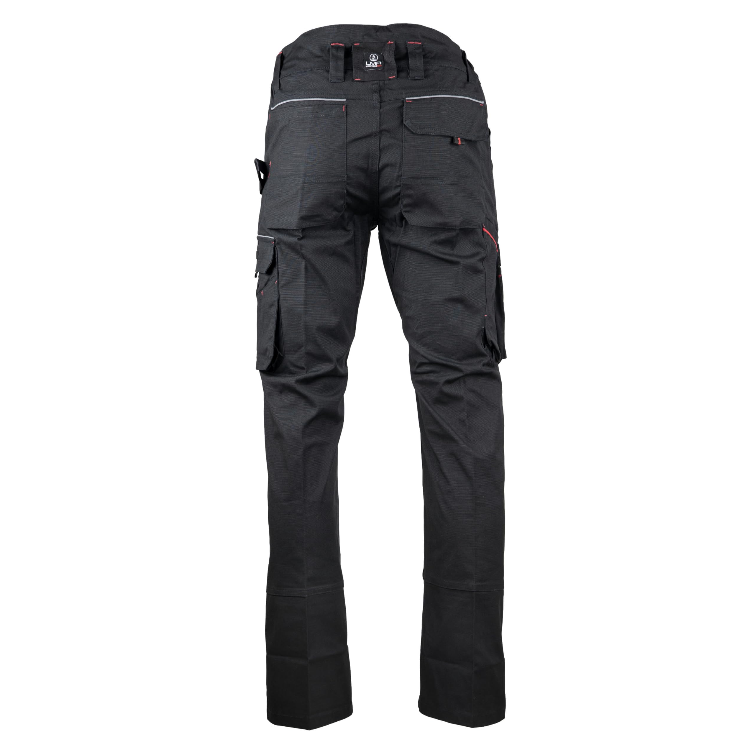 LMA WORKWEAR 1880 - Pantalon de Travail Stretch - 1425 Basalte - Multipoches, Extensible - Idéal BTP, Artisanat - Entrejambe 83