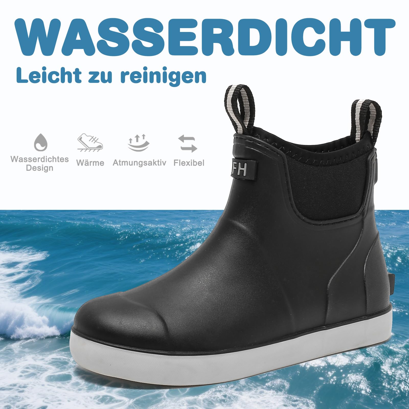 Unisex Gummistiefel Kinder gefüttert Jungen Mädchen,Halbhoch Regenstiefel Wasserdicht Antirutsch Stiefel,für Angeln, Bootfahren, Camping, Landwirtschaft, Gartenarbeit, Schultheater.