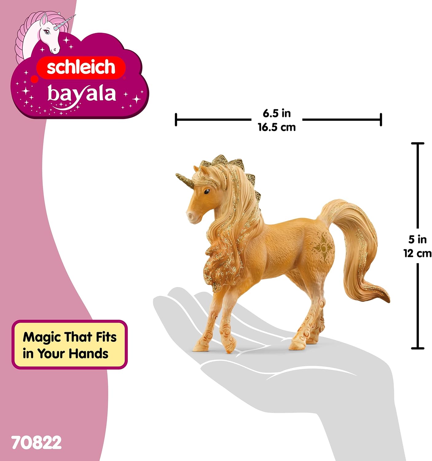 Schleich bayala - Apollon Stallion Unicorn Toy for Girls and Boys - Fantasy Horse Figurine for Kids Ages 5+
