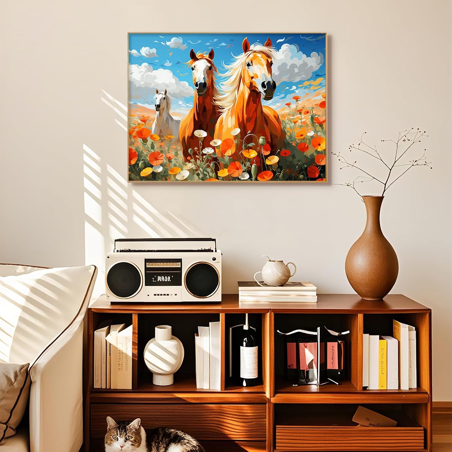 Diamond Art Kits for Adults, Horses Diamond Painting Kit, 12x16 Inch image 2