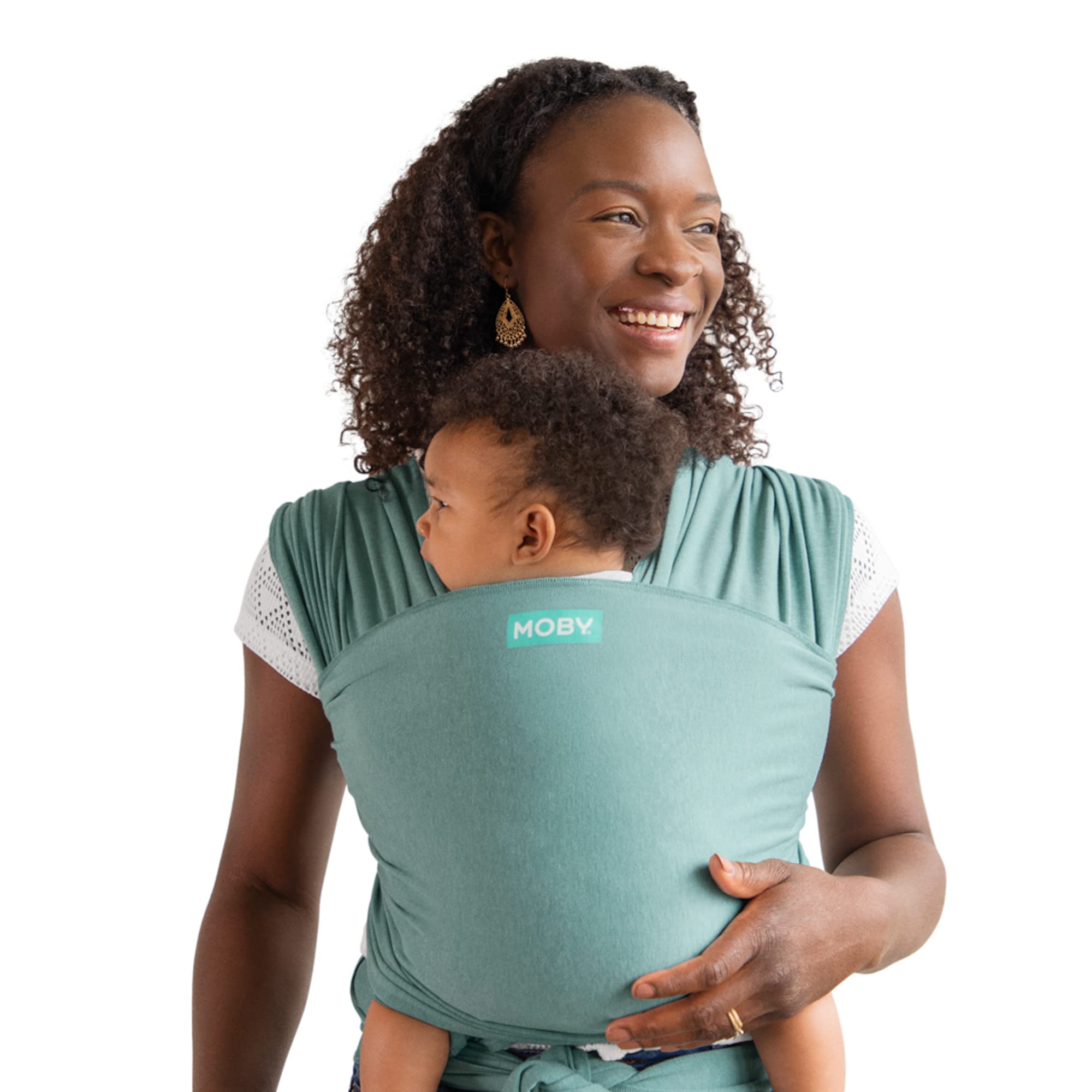 Moby Baby Wrap Carrier Element for Newborns to Toddlers (8-33lbs), Infant Sling Carrier, Ultra Lightweight & Hands Free Design, Adjustable for All