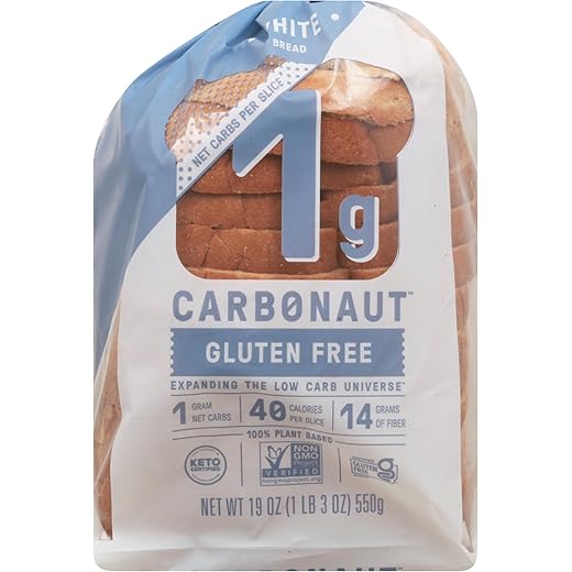 Carbonaut White Low Carb Keto Bread, 19 OZ